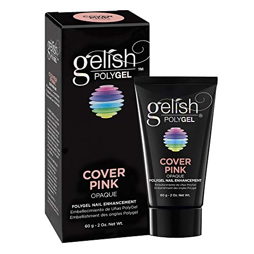Gelish PolyGel Nail Enhancement Cover Pink Opaque Shade, 2 Ounces
