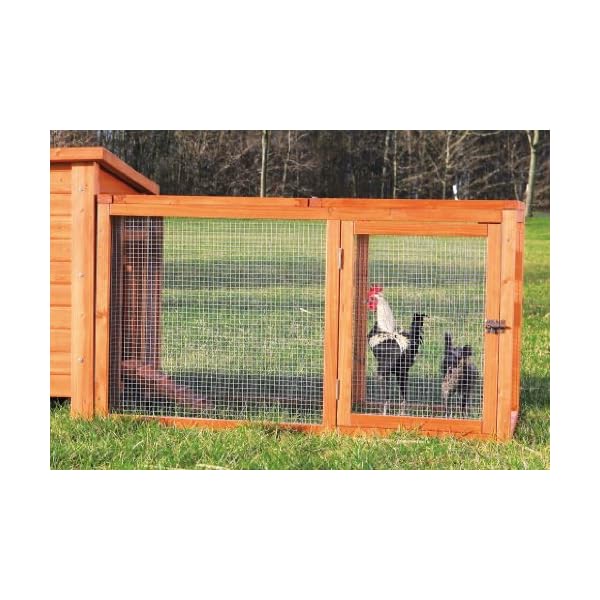 TRIXIE Outdoor Run with Cover, Chicken Cage, Chicken Backyard