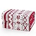 Bedsure Fleece Blanket Twin Size, Red and White Super Soft Plush Warm Winter Blanket for Bed, Couch and Gifts, 60 x 80 inches