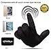 Achiou Touch Screen Gloves for Winter Warm iPhone iPad Bicycling Cycling Driving Anti-Slip Gloves Running Climbing Skiing Outdoor Sports for Men Women(Black,M)