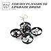 JJRC H36 Mini RC Quadcopter Drone with 5 Battery and Charger, Nano Drone Kit for Office RTF 2.4G 4CH 6 Axis with Headless Mode One Key Return, Mode 2 Remote Control UFO Drone for Kids (Black)