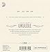 D'Addario Concert Ukulele Strings, Black Nylon, EJ53C, 4-String Set, Pack of 1