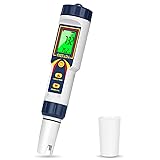 CIZTADA pH Meter for Water 4 in 1 pH EC TDS Temp