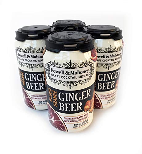 Powell & Mahoney Craft Cocktail Mixers Blood Orange Ginger Beer, 12 Ounce Cans (16 Pack) Sparkling Non Alcoholic Craft Cocktail Mixer w/Natural Ingredients Sweetened w/Cane Sugar and Ginger Juice - Thumbnail 4