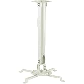Mount-It! Ceiling Projector Mount, Adjustable 14.5-21.5", 30 lbs | Universal bracket fits Epson, Optoma, BenQ &amp; ViewSonic projectors, full motion tilt &amp; swivel.