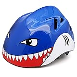 M Merkapa Kids Bike Helmet Adjustable 3D Shark Bicycle Helmets for Toddler and Youth