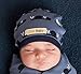 L'ovedbaby Baby Organic Cotton Hat, Navy Snails, 3-6 Months