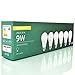 RAY Electrico LED Light Bulbs -A19, 800-Lumens, 2700-Kelvin, 9W (60W Equivalent) E26 Medium Base, Non-Dimmable, Long Lasting Warm White Light (6 Pack, 2-Year Warranty)