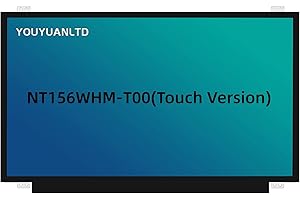 YOUYUANLTD B156XTK01.0 NT156WHM-T00, N156BGN-E41,，LCD Screen Replacement Laptop HD 1366x768 LED OnCell Touch Display