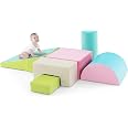 Costzon 4-Piece Foam Climbing Toys For Toddlers – Soft Play Blocks For Crawling & Sliding