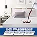 ABAKAN Queen Size Mattress Protector Waterproof Cooling Breathable Mattress Cover Bed Cover 18 Inch Deep Pocket Machine Washable Noiseless Bed Cover 60x80 Inch