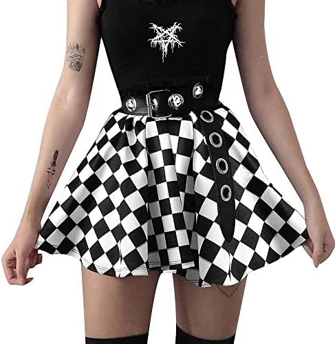 Falda Vintage De Ante Para Mujer | Estilo Gótico Y Steampunk | Cintura Alta Con Volantes Y Cinturón | Asimétrica Y Acampanada | Para Fiestas Y Cosplay