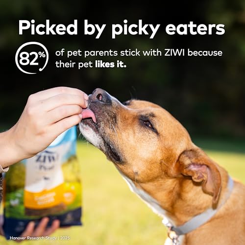 ZIWI PEAK AIR-DRIED DOG FOOD – MACKEREL & LAMB – ALL NATURAL, HIGH PROTEIN, GRAIN FREE, LIMITED INGREDIENT W/ SUPERFOODS (16OZ)