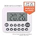 Digital Kitchen Timer Cooking Timer with Loud Alarm Ring, Magnetic Backside, Big Digits Readout Quick Set Countdown Count Up Timer Bracket Stand Function for Game, Classroom, Sports, Exercise