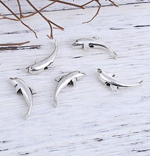 Spacer Bead Charms, 45 Pack with 1.3mm Hole
