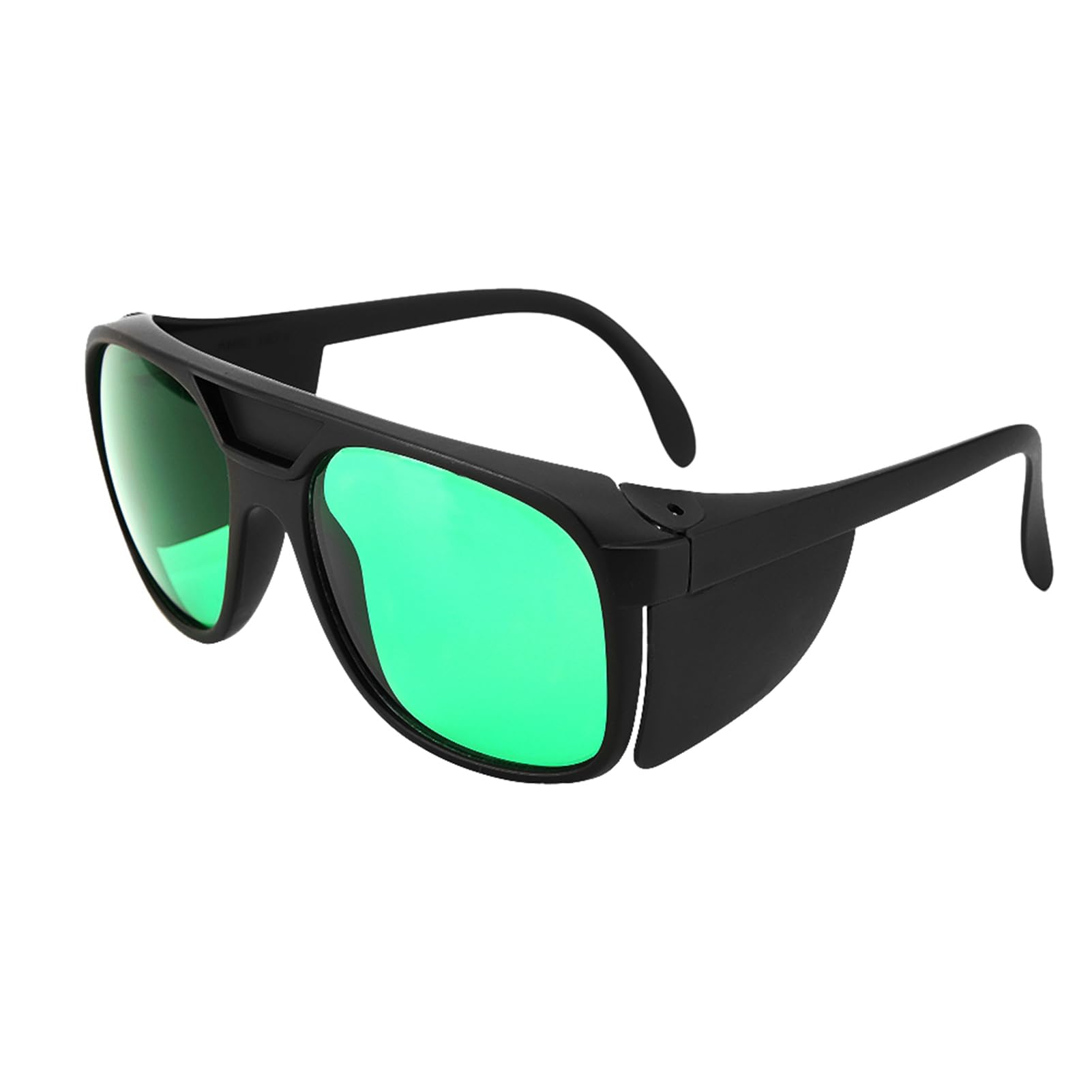 Leapiture LED Grow Room Glasses UV Protection Eye Protection LED Illuminated Green Lenses Indoor Hydroponic Grow Room Glasses with Glasses Case