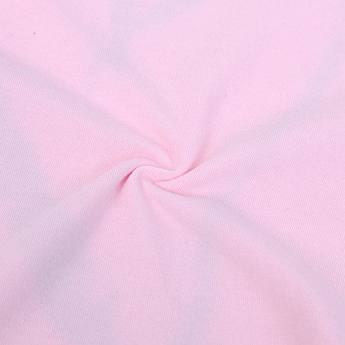 Chinatera Baby Girls Fall Clothes Love Printed Long Sleeve Cotton Soft Romper Newborn Jumpsuit (6-12 M, Pink)