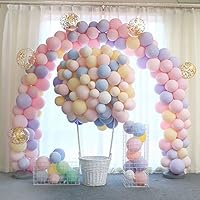 BALONAR 100pcs Macaron Candy Pastel Colored Latex Balloon for Birthday Party Decoration Baby shower Supplies Wedding Ceremony Balloon Arch Balloon Tower