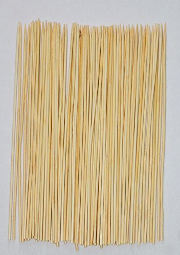 vinayaka mart Bamboo Skewers, kebab, BBQ sticks 10 Inches (100 sticks)+(50 sticks) free