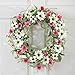 Collections Etc Pink and White Wildflower Spring Wreath, Pink