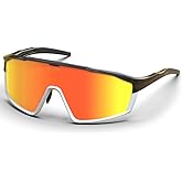 BEACOOL Polarized Sports Cycling Glasses Men Women UV400 Baseball Sunglasses TR90 Frame for Fishing Running Golf Softball