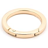Metal O Ring for Purse Strap, 10 PCS Spring Rings for Handbag & Keys,Gold (1",Gold)