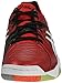 ASICS Men's Gel-Cyber Sensei Volleyball Shoe, Cherry Tomato/White/Black, 6 M US
