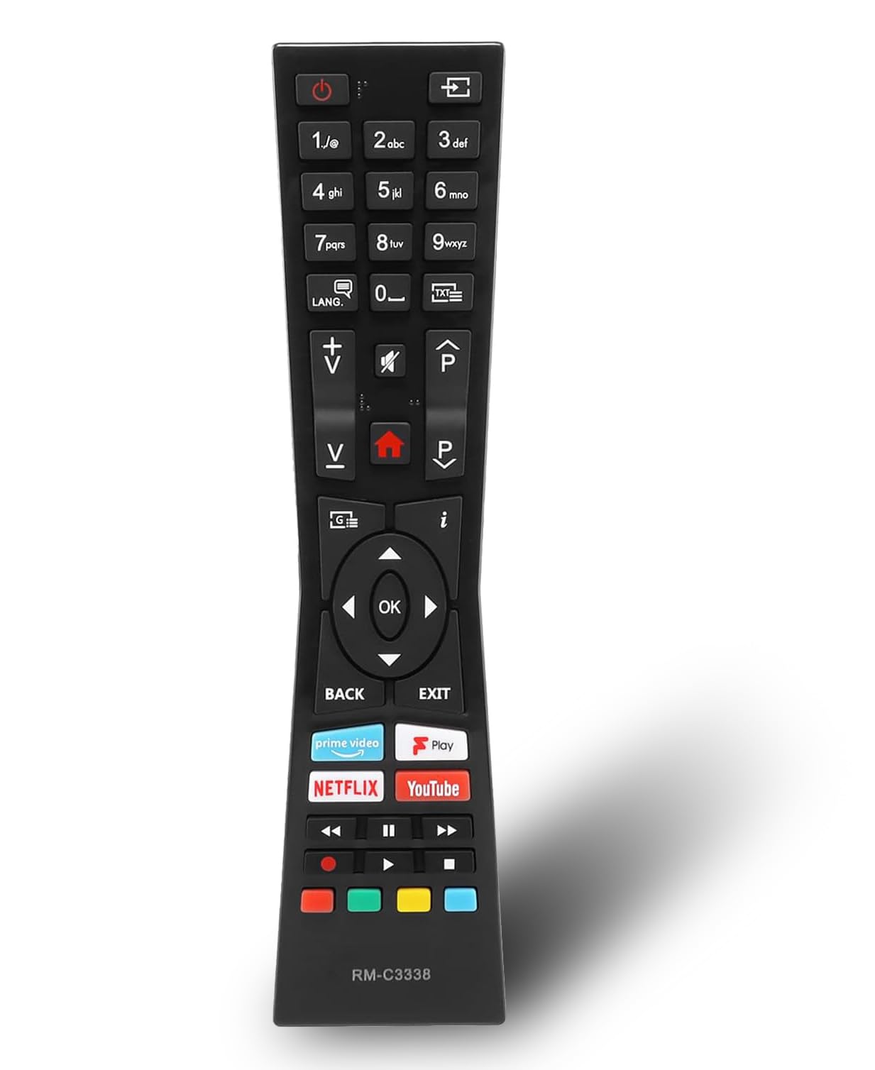 RM-C3338 Replacement Remote Control for JVC LT-55C898 LT-40C890 LT-49C790 LT-49C890 LT-43C790 LT-43C795 LT-43C890 LT-24C680 LT-24C685 LT-55C870 LT-32C695 LT-40C790 Smart UHD LED LCD TV