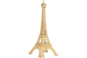 IAYOKOCC Eiffel Tower Statue, Romantic Paris Architecture Model Eiffel Tower Decor, Building Kits Decor Metal France Eiffel Tower, Model Building Kits Eiffel Tower for Home Decoration(size:13cm/5.1inch)
