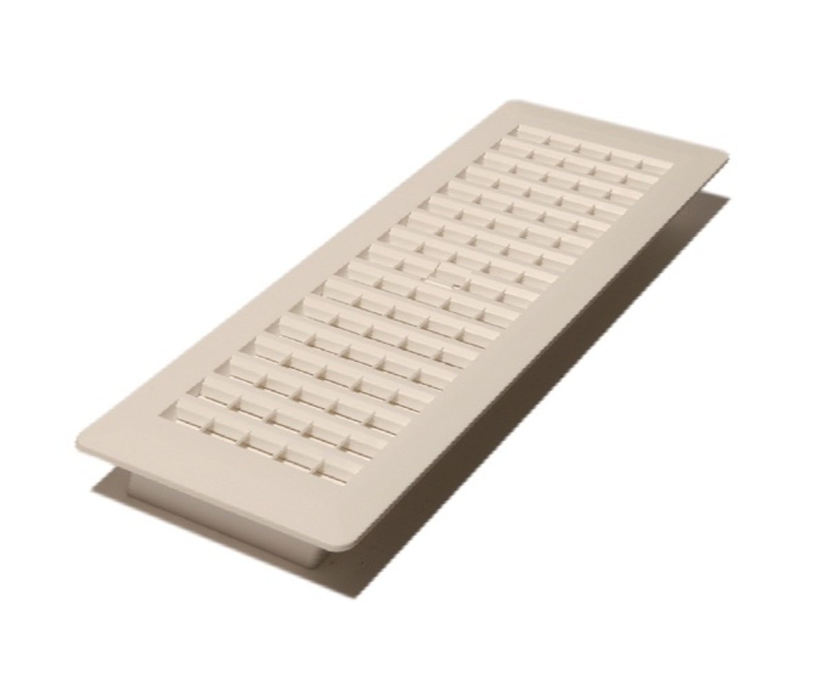 Decor Grates PL414WH 4Inch by 14Inch Plastic Floor