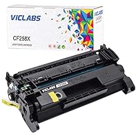 VicLabs Compatible CF258X 258A Toner Cartridge Replacement for HP 58X CF258X 58A CF258A Toner (NO CHIP) for HP Laserjet Pro MFP M428fdw M428fdn M428dw M404dn M404dw M404n M304 Printer (Black,1-Pack)