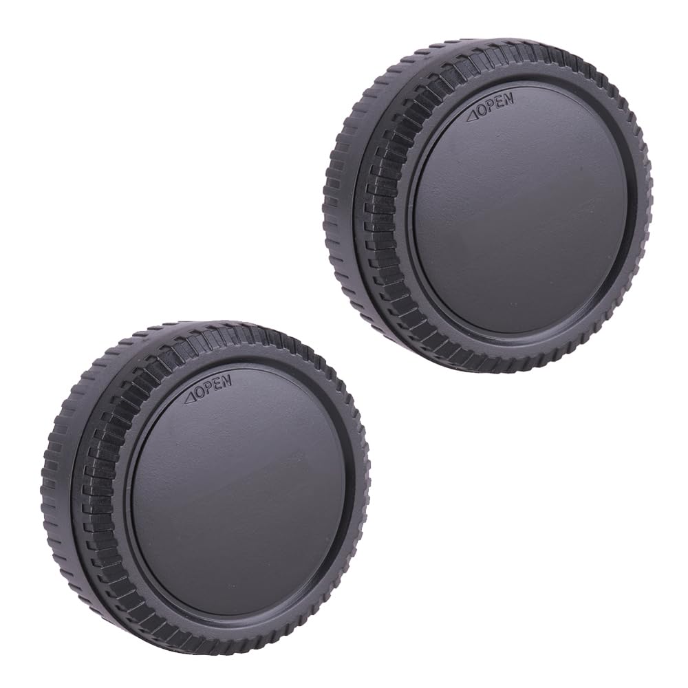 Camera Body Cap & Rear Lens Cap Cover Compatible for Fujifilm XT50 XS20 XS10 XT30II XT30 XT4 XT3 XT100 Camera kit X Mount Lens (2 Pack)