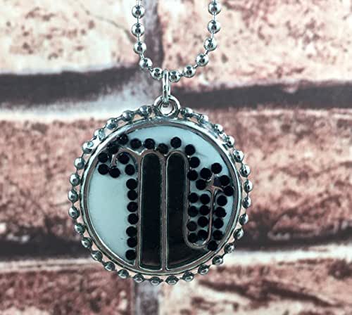 Amazon.com: Scorpio Zodiac Modern Art Deco Black and White Resin and