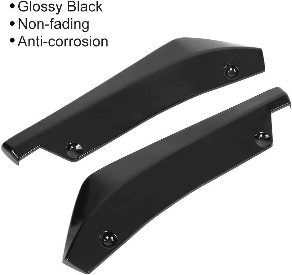 Rear Bumper Lip,KIMISS 2pcs Bumper Protector Universal Car Rear Bumper Lip Spoiler Canard Anti-crash Diffuser Angle Splitter Protector Wrap Angle Splitter - Image 5