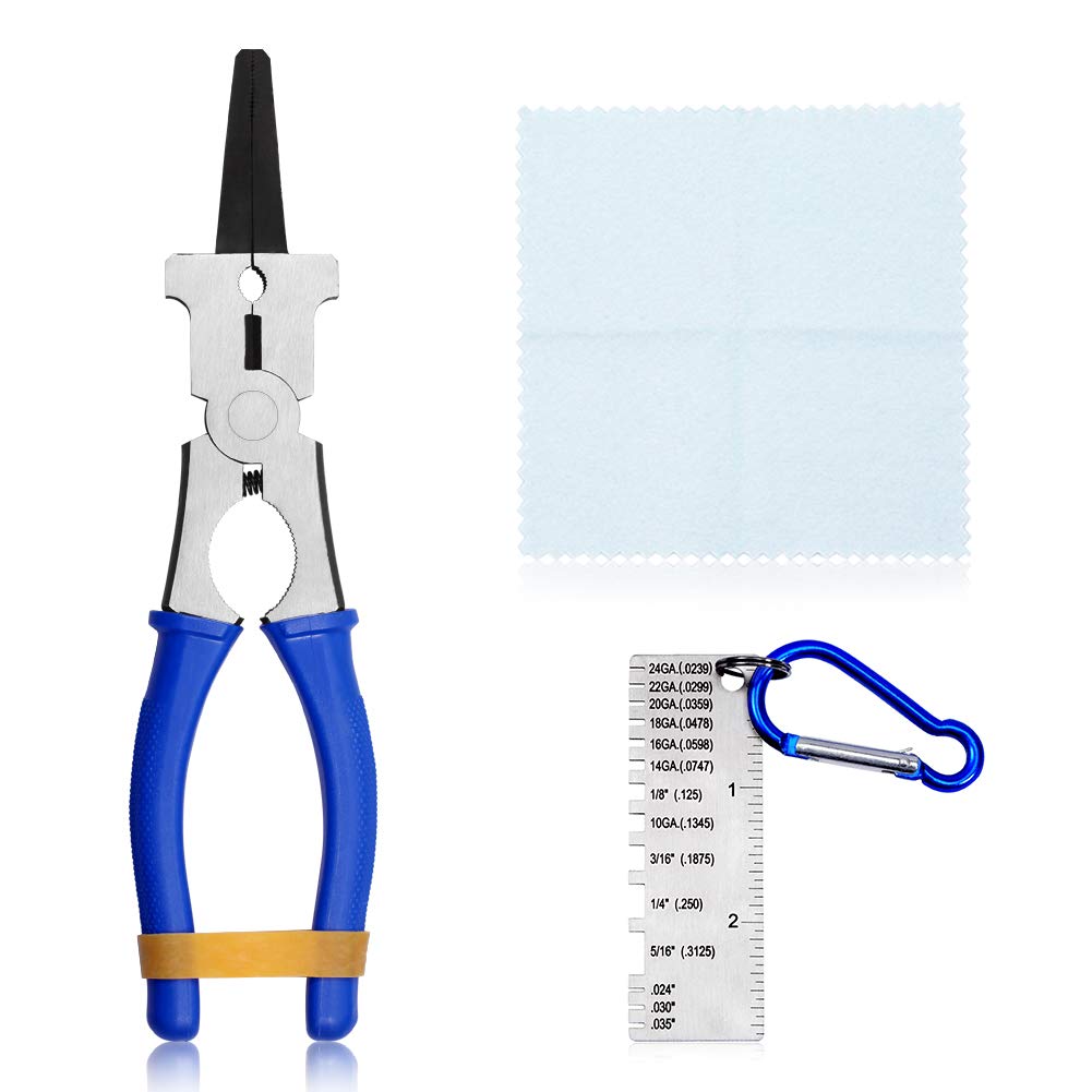 SPEEDWOX MIG Welding Pliers Set Stainless Steel Metal Sheet Thickness Gauge Welding Tools — image 1