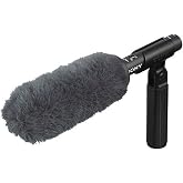 Sony ECM-VG1 Electret Condenser Short Shotgun Microphone, 40Hz to 20kHz Frequency Response