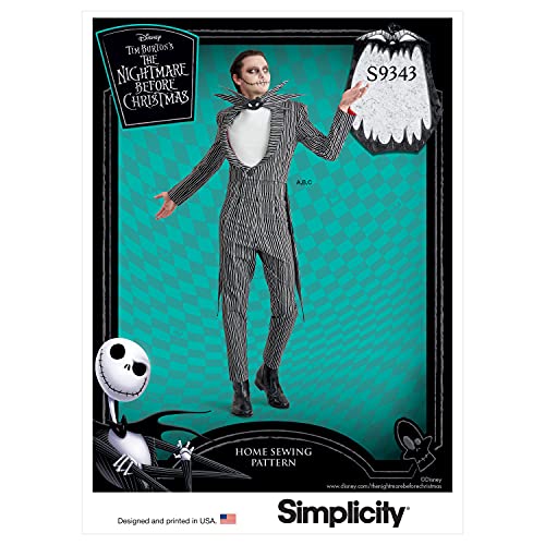 Simplicity Patron de couture S9343 Costume et masque en tricot pour homme