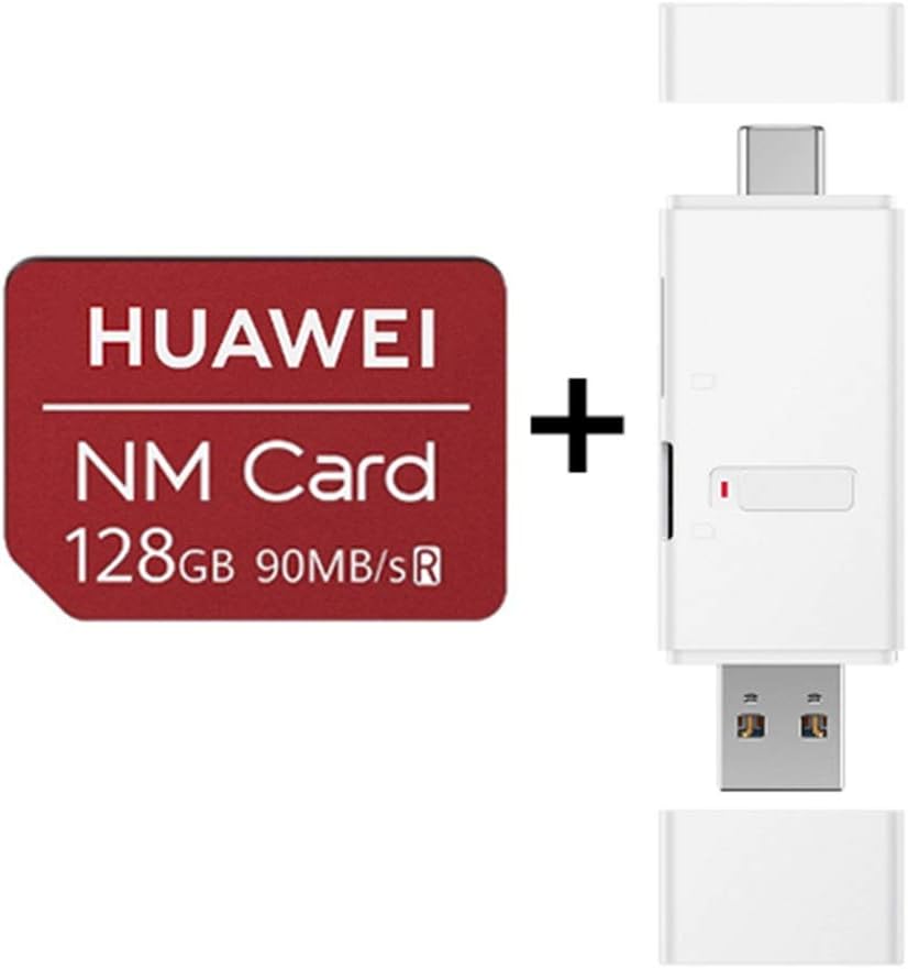 JIAX NM Card 90MB/S 64GB/128GB/256GB Mirco SD Nano Memory Card Compact Flash Card, Apply to Mate20 Pro Mate20 X P30, with USB3.1 Gen 1 Memory Card Reader