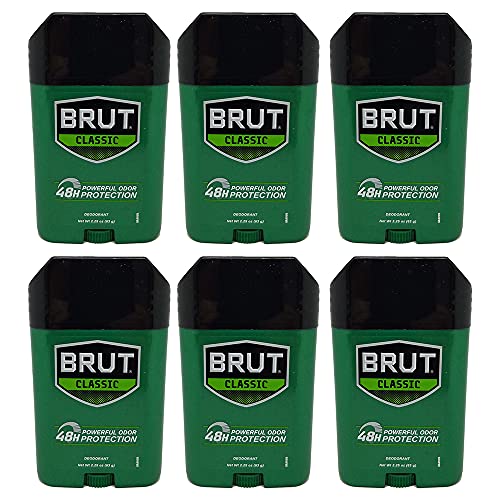 Brut Deodorant Original Fragrance 2.25 Oz /63 G (Pack of 6) Pricepulse