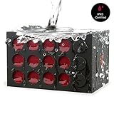LOOP SoundCell, Ultra Portable Wireless Bluetooth Speaker | Compact Shockproof Water Resistant Speaker with Premium Acoustic Driver & Great Bass [Office, Shower, Beach, Gym, Golf & Vacation] (Black)