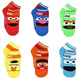 Sesame Street Boys Multi pack Socks (Toddler/Little Kid/Big Kid)