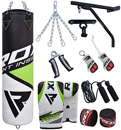 RDX Punching Bag Filled Wall Bracket Boxing Training MMA Heavy