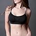 Coobie Seamless Lace Back Scoopneck Bra,(Black, One Size