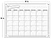 JUMBO Large Dry Erase Calendar Wall Hanging Classroom Decorations 2018 2019 Teacher Supplies Fun Activity Tracker Kids Chart Poster Organizer Weekly Planner Markers Eraser Office Organization 36x48 in