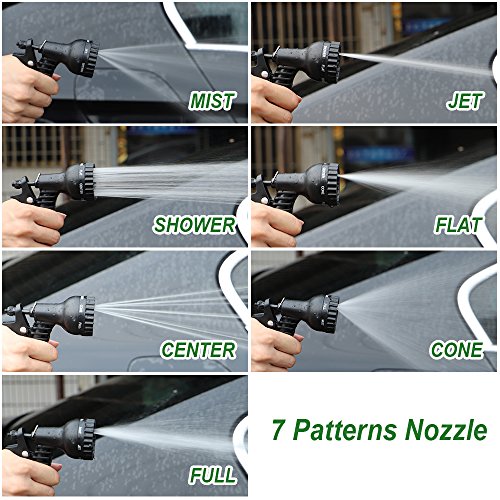 BOSNELL 50FT Metal Garden Hose, Dog Free and Kink Free, Stainless Steel