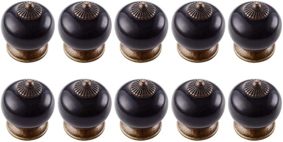 KES Jahrgang Keramik Küche Bad Kabinett Runde Türknöpfe 1-3/10-Zoll