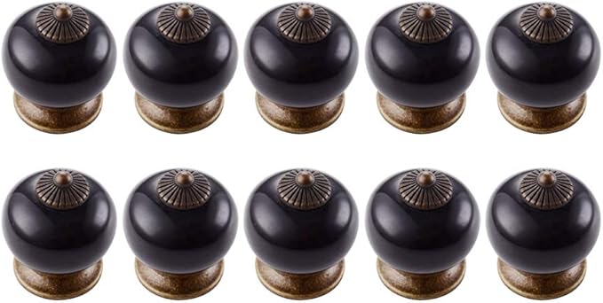 KES Jahrgang Keramik Küche Bad Kabinett Runde Türknöpfe 1-3/10-Zoll