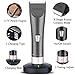 SUMCOO Hair Clippers, Low Noise Cordless Kids Grooming Clippers and Hair Trimmer for Men and Baby with 2 Rechargeable Batteries, Charging Base and 8 Guide Combs (Grey)