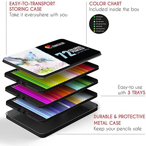 Pack of 100 coloring pencils in assorted colors.