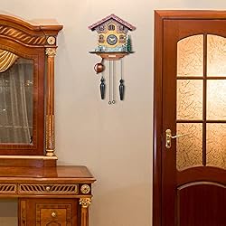 TIMEGEAR Cuckoo Wall Clock with Quartz Movement and